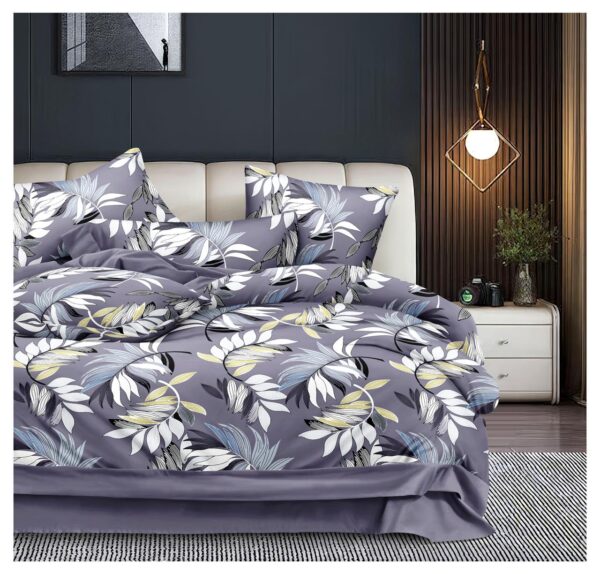 Glaze Bedsheet in Botanical Design