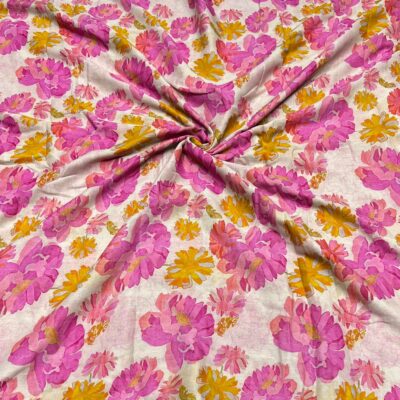 Satin Georgette Digital Print Fabric
