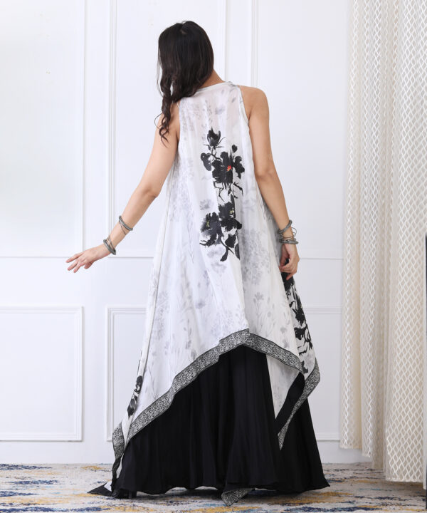 Black White 3 Piece Plasso Set with Digital Print - Image 4