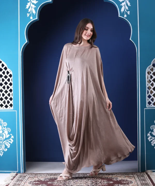 Chiku Kaftan Dress with Hand Embroidered - Image 4