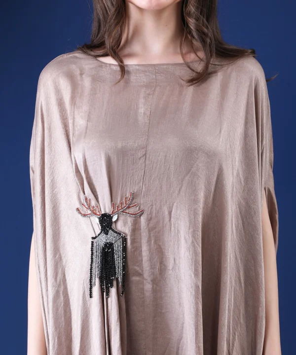 Chiku Kaftan Dress with Hand Embroidered - Image 6