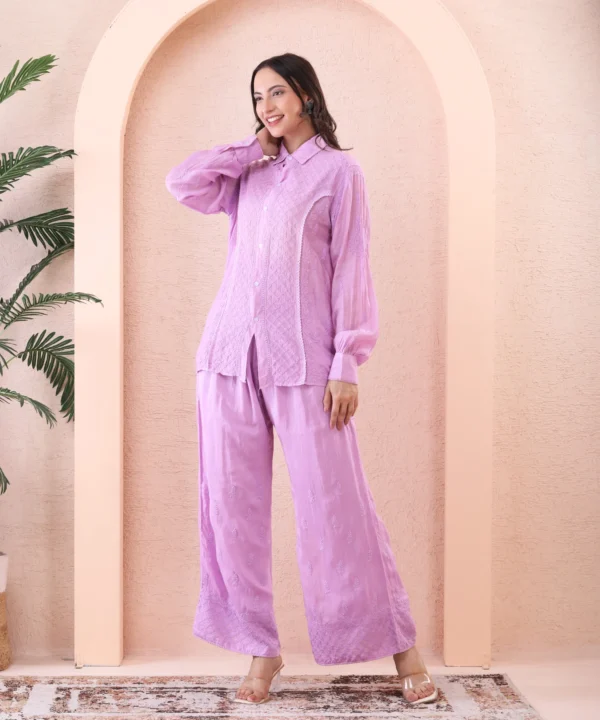 Co-ord Set Mulmul Lilac - Image 2