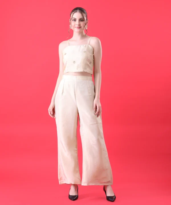 Three Piece Co-ord Set with Hand Embroidered - Image 3
