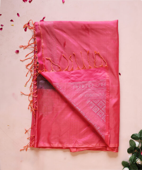 Handloom Silk Grey Color Saree with Silver Zari